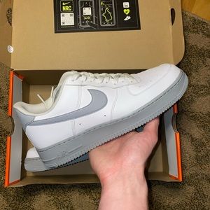 Air Force 1 Grey/white Men size 10.5